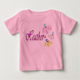 Heather, Name, With Kittens,  Baby T-Shirt