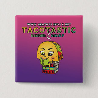 Heather Novak Official Reader Pin! 2 Inch Square Button