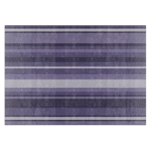 Heather purple stripes cutting board