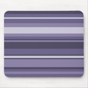 Heather purple stripes mouse pad