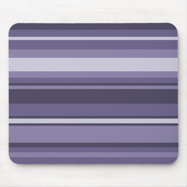 Heather purple stripes mouse pad (Front)
