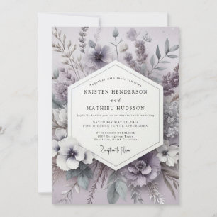 Heather Serene Meadow Wedding Invitation