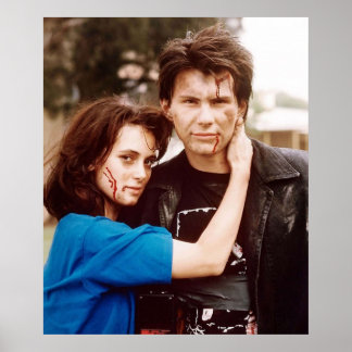 heathers winona ryder and christian slater poster