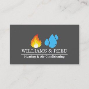 Heating & Air Conditioning, Cooling Business Card