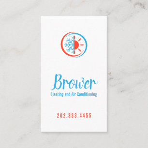 Heating & Air Conditioning, Cooling, Repair Business Card