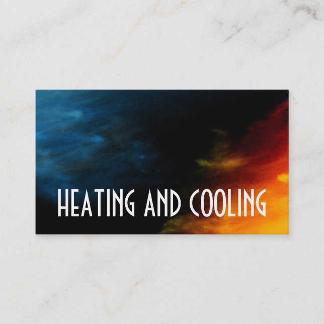 Heating and Air Conditioning Business Card (Front)