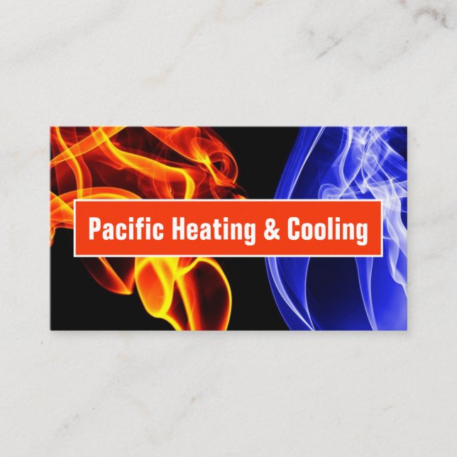 Heating and Air Conditioning Business Card (Front)