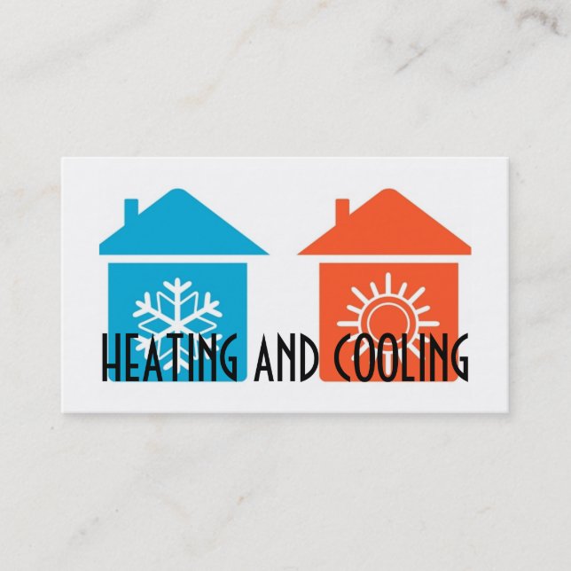 Heating and Air Conditioning Business Card (Front)
