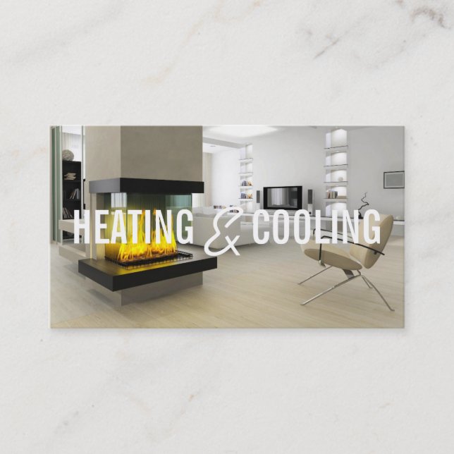 Heating and Air Conditioning Business Card (Front)