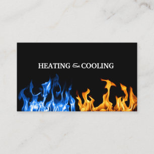 Heating and Air Conditioning Cooling Business Card