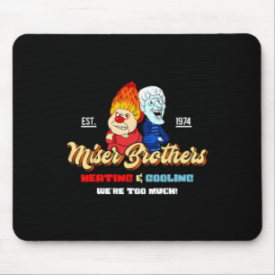 Heating And Cooling Brothers Christmas Retro Mouse Pad