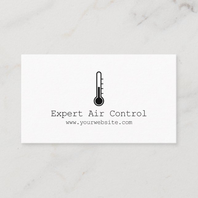 Heating & Cooling , Air Conditioning HVAC Business Business Card (Front)