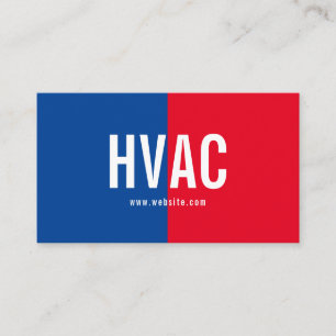 Heating & Cooling , Air Conditioning HVAC Business Business Card