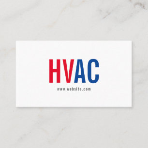 Heating & Cooling , Air Conditioning HVAC Business Card