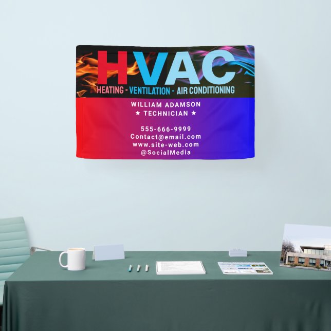 Heating & Cooling & Air Conditioning | Modern HVAC Banner (Tradeshow)