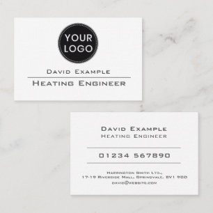 Heating Engineer Company Representative Business Card