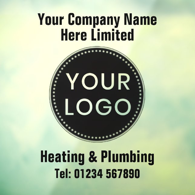 Heating Engineers or Heating & Plumbing Company Window Cling (Sheet 3)