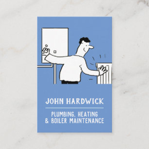 Heating, Plumbing, & Boiler Maintenance Business Card