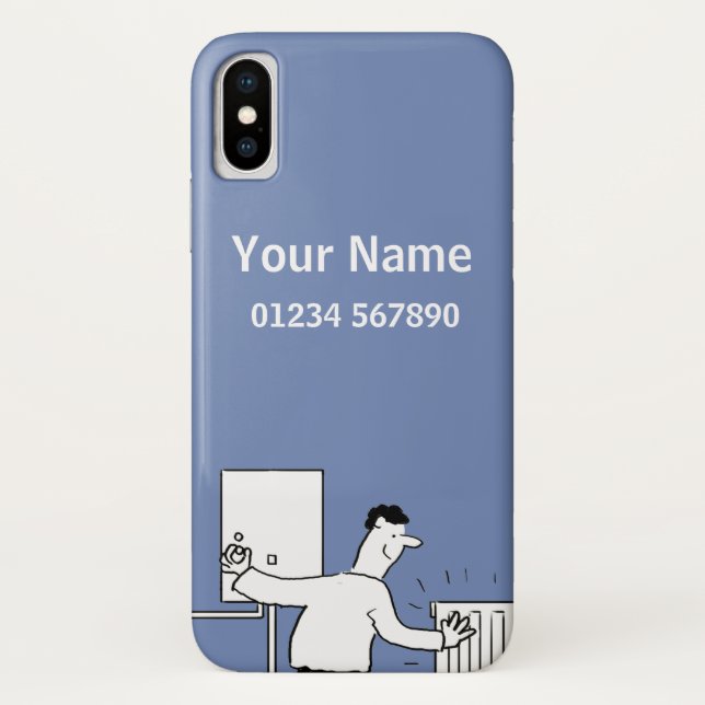 Heating & Plumbing Theme Cartoon Case-Mate iPhone Case (Back)