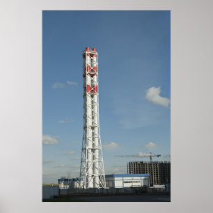 Heating power station poster