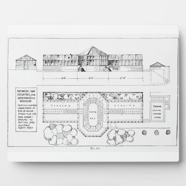 Heating system for a Hothouse, Conservatory and Gr Plaque (Front)