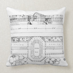 Heating system for a Hothouse, Conservatory and Gr Throw Pillow