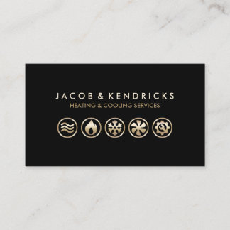 Heating Ventilation Air Conditioning Business Card