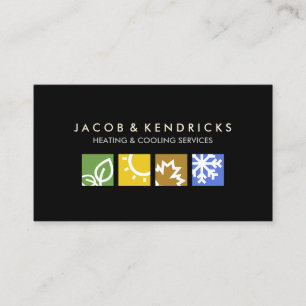 Heating Ventilation Air Conditioning Business Card