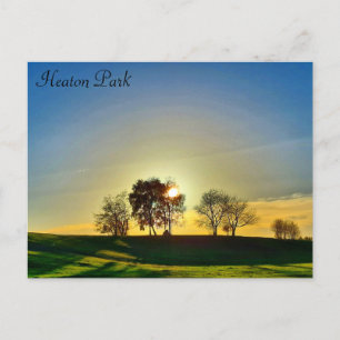 Heaton Park Sunset Postcard
