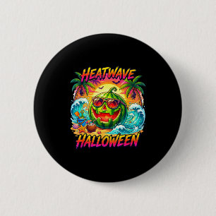 Heatwave halloween melon jack o lantern 2 inch round button