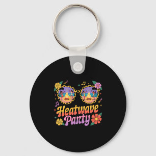 Heatwave party sunglasses campfire beach premium keychain