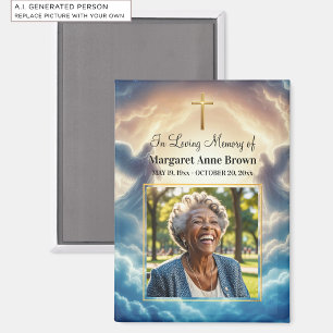 Heaven and Angels Celebration Of Life Photo Magnet