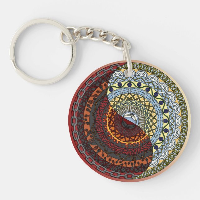 Heaven and Hell Acrylic Keychain (Front)