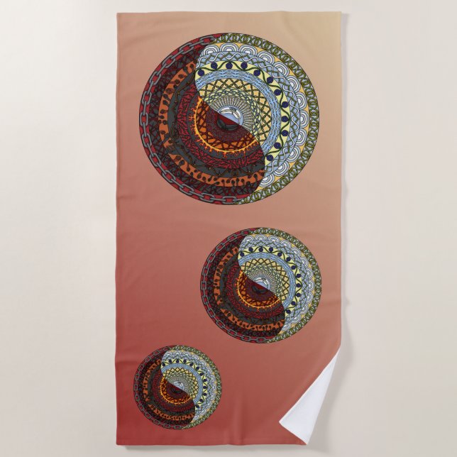 Heaven and Hell Beach Towel (Front)