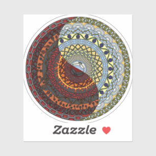 Heaven and Hell Contour Sticker