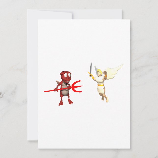 Heaven And Hell Invitation (Front)