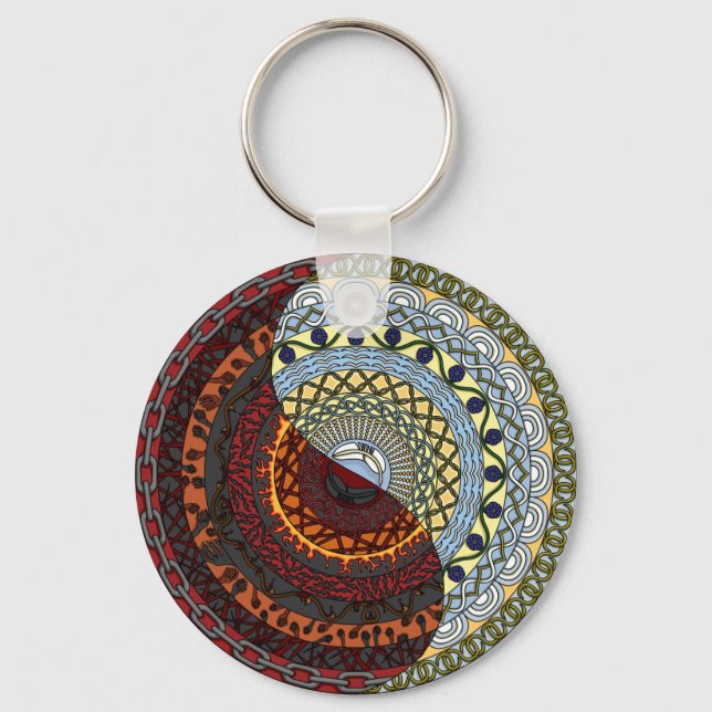 Heaven and Hell Keychain (Front)