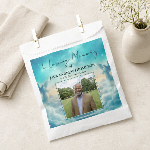 Heaven Angels Celebration Of Life Photo  Favour Bag