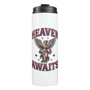 Heaven Awaits Gothic Angel Vintage Engraving Shirt Thermal Tumbler