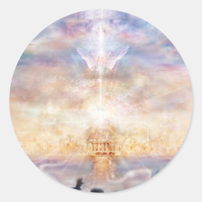 Heaven Classic Round Sticker (Front)