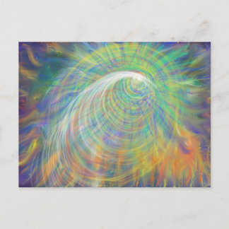 Heaven Fire Portal Christian Worship Abstract Art Postcard