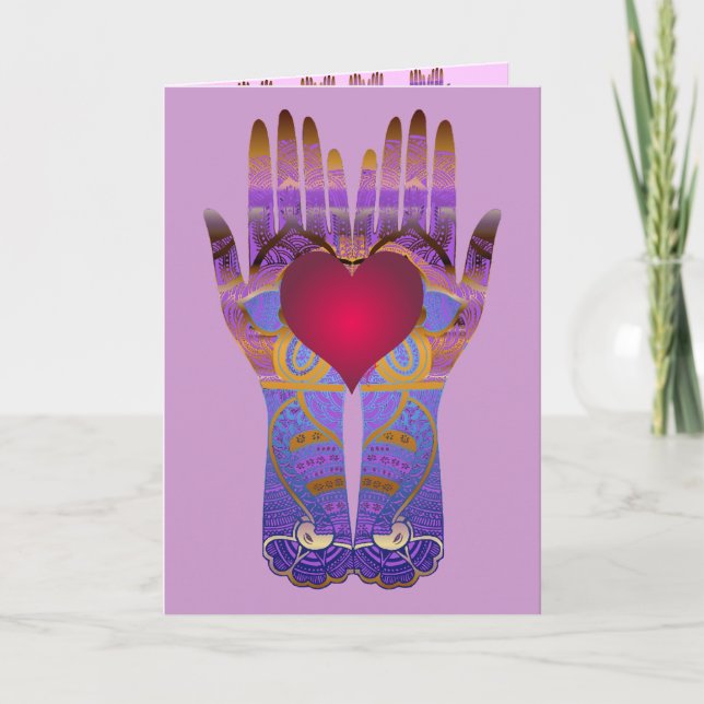 Heaven Hands Blank Card (Front)