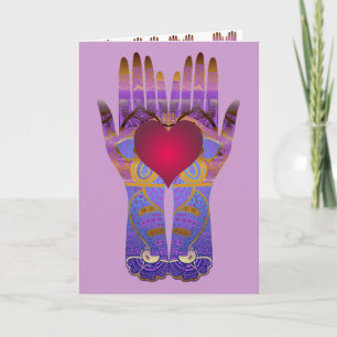 Heaven Hands Greeting Card
