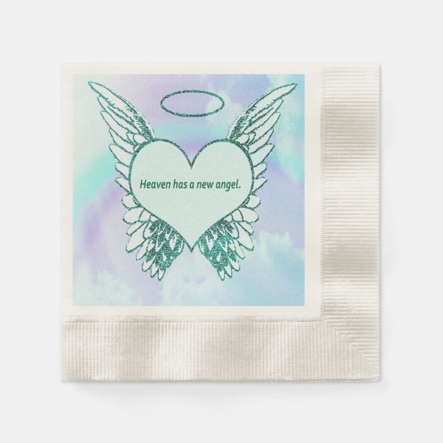 Heaven has a New Angel Napkin (Front)