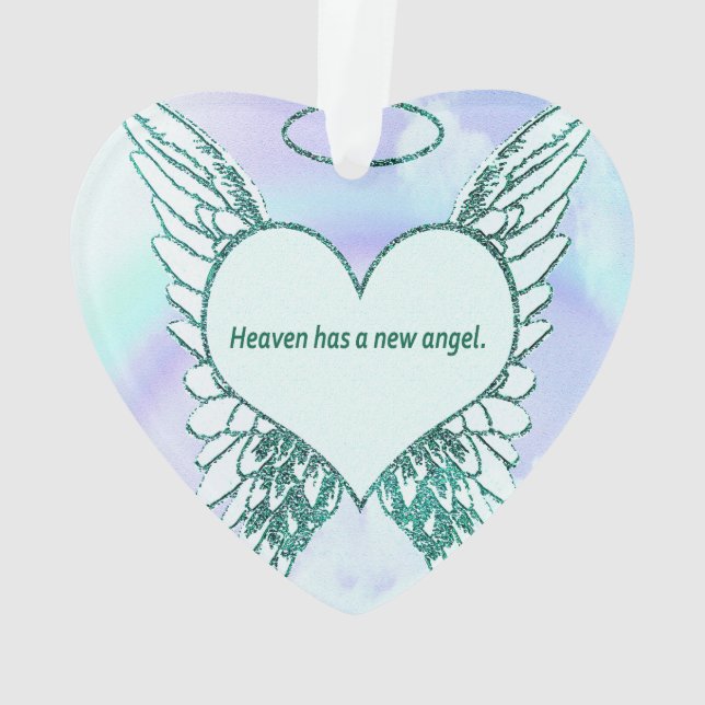 Heaven has a New Angel Ornament (Back)