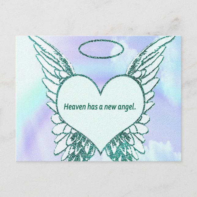 Heaven has a New Angel Postcard (Front)
