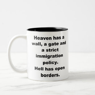 Heaven has a wall l Two-Tone coffee mug