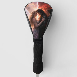heaven hell love golf head cover