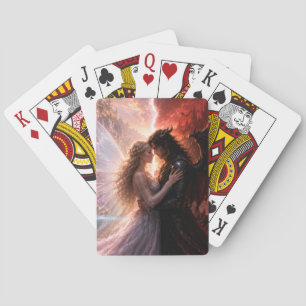 heaven hell love playing cards