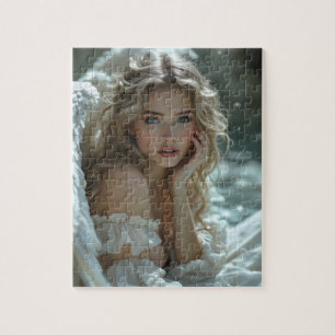Heaven in Her Eyes: Angel of Quiet Wonder Jigsaw Puzzle